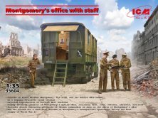 1/35 Montgomerys office with staff 4 figure