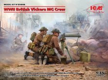 1/35 WWII British Vickers Mg Crew