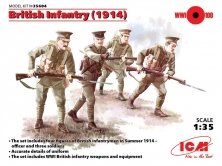 1/35 British Infantry 1914 WWI (4 x Figures)