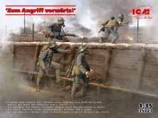 ICM 1/35 Los los los attacke! 4 figurines