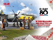 1/48 D-DAY, B-26B Marauder with USAAF Pilots & Personnel