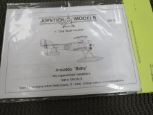Maquette hydravion Ansaldo Baby 1/72