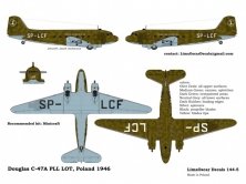 1/144 Douglas C-47A	 PLL LOT (1946-47)
