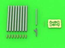 1/24 P-47D Thunderbolt Browning .50 blast tubes, gunsight, pitot