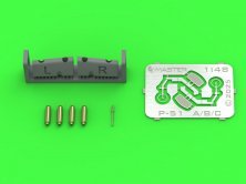 1/48 P-51B Mustang armament & gunsight for Eduard