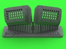 Master 1/48 P-51 Mustang Carb. Air Filter Cover Standard