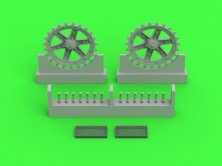 1/35 7TP drive wheels & engine grills