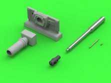 1/72 Pz.Kpfw.VI Tiger I MG-34 gun barrels & 88mm KwK36 L/56