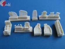 1/72 Bell P-39Q Cockpit (Academy, Heller)