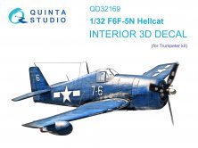 1/32 F6F-5N Hellcat Interior on decal paper for Trumpeter