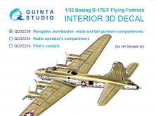 1/32 B-17E/B-17F Flying Fortress Navigator, bombardier, compart.