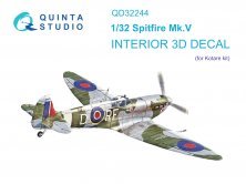 1/32 Spitfire Mk.V color Interior for KOTARE