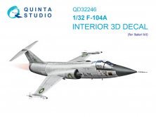 1/32 F-104A color Interior for Italeri