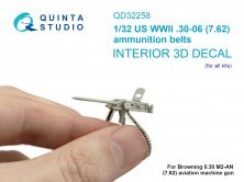 1/32 US WWII .03-06 7.62 ammunition belts