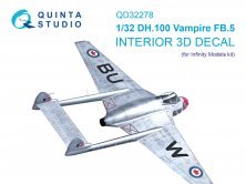 Quinta Studio 1/32 DH.100 Vampire FB.5 Interno 3D