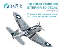 Quinta Studio Cockpit SBD-3/4 Dauntless 1/32 Trumpeter