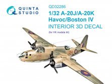Quinta Studio 3D Interior A-20J/A-20K Havoc/Boston IV 1/32 HKM