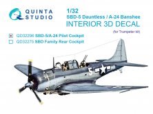 Quinta Studio 3D Interior Set 1/32 SBD-5 Dauntless/A-24B
