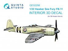 Quinta Studio Hawker Sea Fury FB.11 1/32 Intérieur 3D Quinta Studio Hawker Sea Fury FB.11 1/32 Intérieur 3D