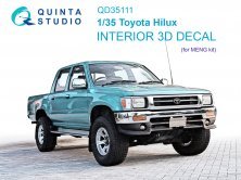 1/35 Toyota Hilux Interior on decal paper for MENG