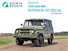 1/35 UAZ-469 Interior on decal paper for Zvezda