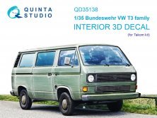 1/35 Bundeswehr VW T3 Family Interior for Takom