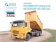 1/43 KAMAZ 65115 Dump truck Interior for Zvezda