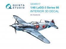 1/48 LaGG-3 Series 66 & color Interior for Zvezda