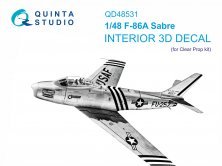 1/48 North-American F-86A Sabre Interior for Clear Prop