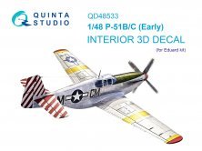 1/48 North-American P-51B/C Mustang Early coloured Interior