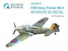 1/48 Fairey Fulmar Mk.II coloured Interior for Trumpeter