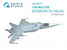 1/48 MiG-31M Interior for Hobby Boss