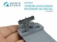1/48 MH-60L Blackhawk luminous displays for ICM