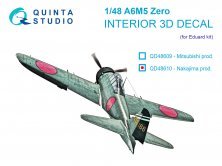 1/48 A6M5 Zero for Nakajima Production Interior for Eduard