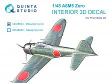 1/48 A6M5 Zero, Mitsubishi Prod 3D & color interior