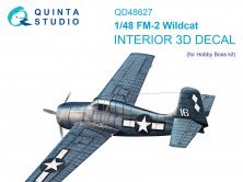 1/48 FM-2 Wildcat  & color Interior for Hobby Boss