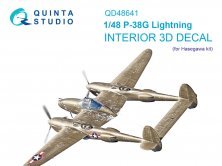 1/48 P-38G Lightning color Interior for Hasegawa