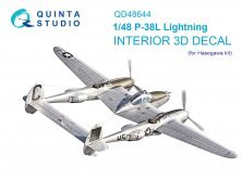 1/48 P-38L Lightning color Interior for Hasegawa
