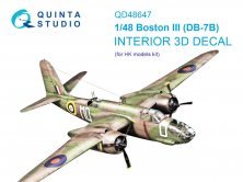 1/48 Boston III DB-7B color interior for HKM