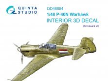 1/48 P-40N Warhawk color Interior for Eduard
