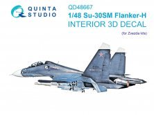 Quinta Studio Su-30SM Interno 3D colore 1/48 Zvezda
