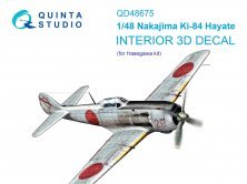 Quinta Studio Interni 3D Ki-84 Hayate 1/48 Hasegawa