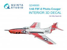 Quinta Studio Int�rieur 3D F9F-8P Photo-Cougar 1/48 Kitty Hawk