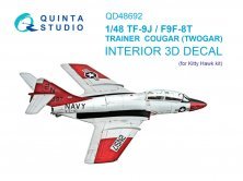 Quinta Studio Int�rieur 3D TF-9J/F9F-8T Twin Cougar 1/48