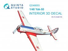 Quinta Studio 1/48 Yak-50 Int�rieur 3D Pr�-peint