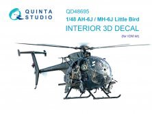 Quinta Studio Int�rieur 3D AH-6J/MH-6J Little Bird 1/48 ICM