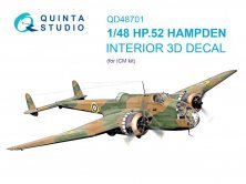 QUINTA STUDIO 1/48 HP.52 Hampden D�cors 3D ICM