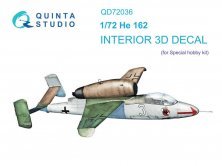 1/72 He 162 3D-Printed & color Interior