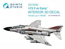 1/72 F-4J Early Interior on decal paper for FineMolds