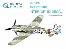 1/72 Fw 190D Interior on decal paper for IBG models